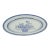 1970s Tienshan Blue & White Porcelain Rice Grain Oval Serving Platter For Sale