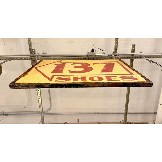 Reclaimed 137 Shoes Marty Supreme Movie Set Sign For Sale - Image 9 of 10