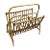 Mid-Century French Rattan Magazine Rack, 1960s For Sale