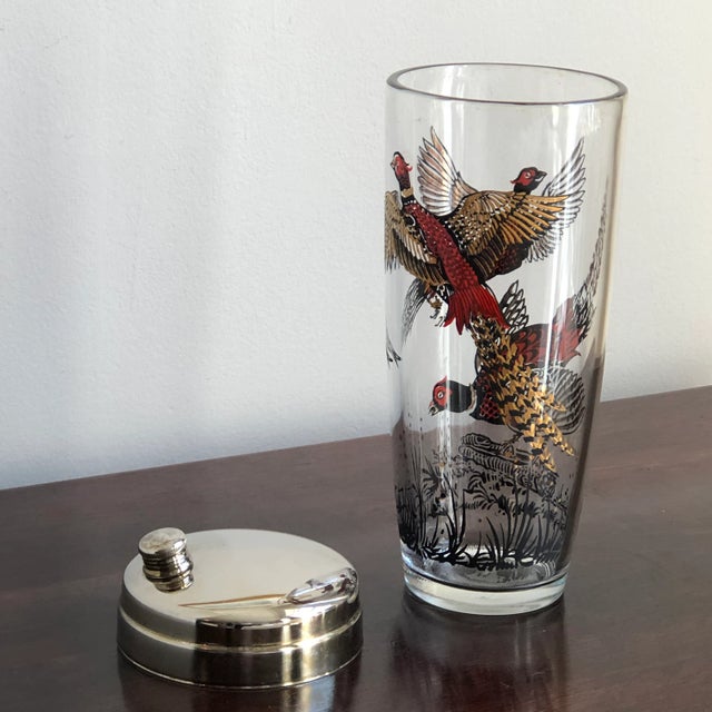 Mid-Century Modern Mid-20th Century Pheasant Cocktail Shaker For Sale - Image 3 of 9