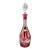 Vintage Lausitzer German Cranberry Cut Crystal Decanter For Sale