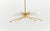 Mid-Century Modern Mid-Century Modern Six-Armed Brass Sputnik Lamp, 1950s For Sale - Image 3 of 13