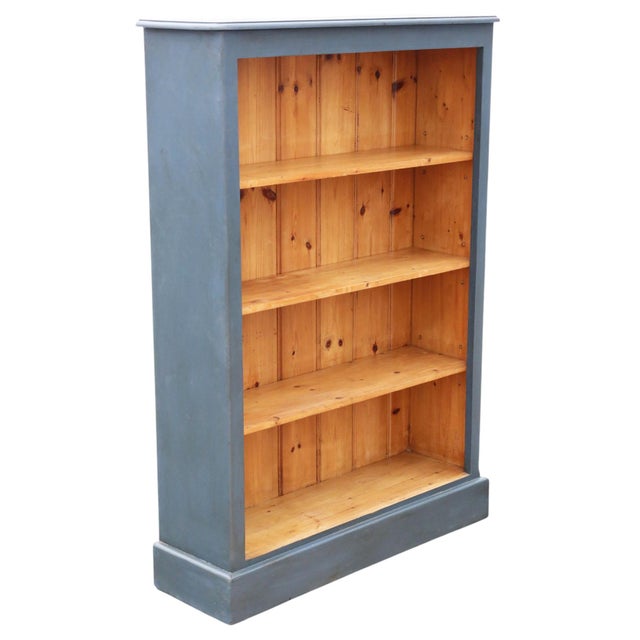 1970s Large Vintage Painted Adjustable Bookcase, 1970s For Sale - Image 5 of 8
