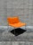 Vintage MCM Wool & Chrome Lounge Chair For Sale - Image 4 of 6