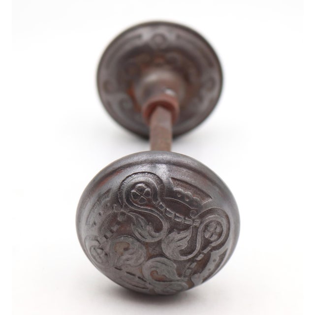 Early 20th Century Cast Iron Taylor & Boggis Vernacular Door Knobs For Sale - Image 5 of 6