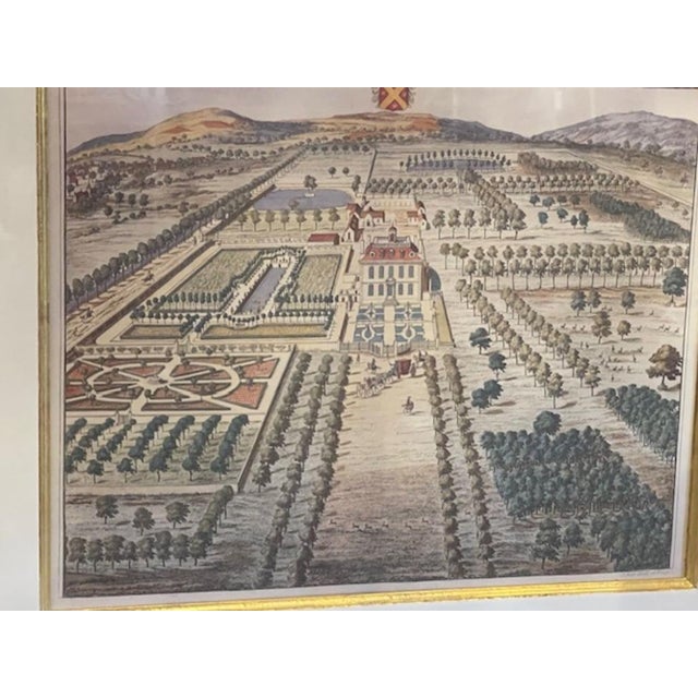 Green Pair of 18th C. English Engraving by Johannes Kipp For Sale - Image 8 of 9