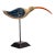 American Folk Art Shorebird With Blue Wing and Painted Beak, Mid-20th Century For Sale