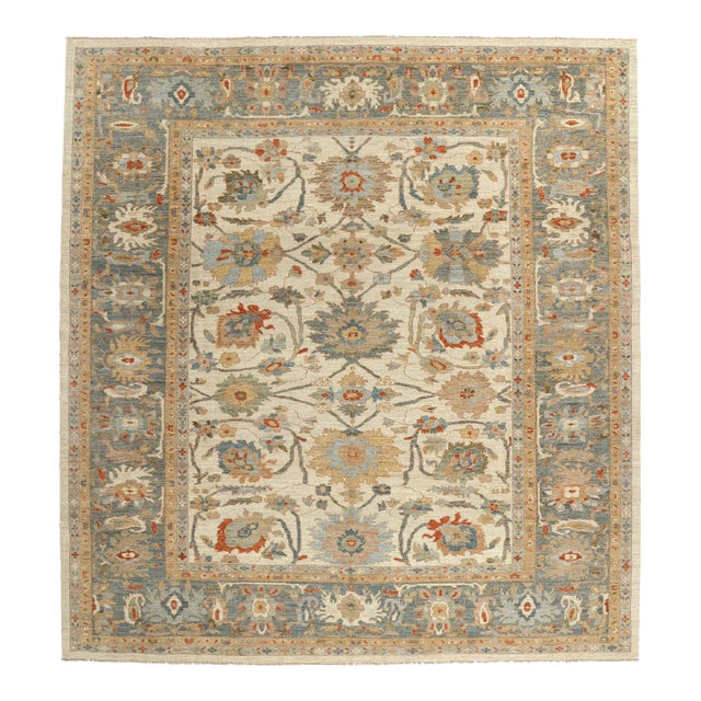 Persian Sultanabad Rug - 11'05 X 12'03 For Sale