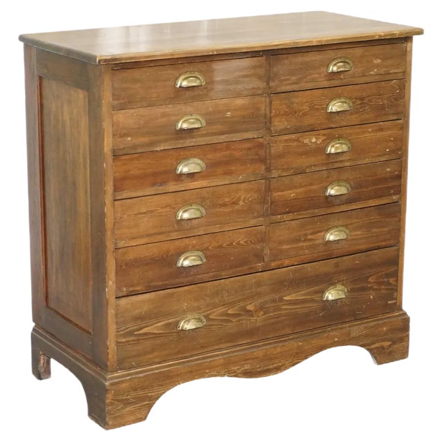 Very Large Victorian Photographers Chest Bank of Drawers For Sale