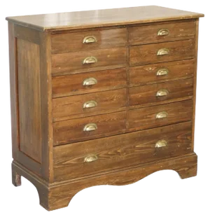 Very Large Victorian Photographers Chest Bank of Drawers
