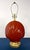 Metal 1980s Postmodern Sculptural Reverse Painted Glass Clamshell Shaped Table Lamp For Sale - Image 7 of 9