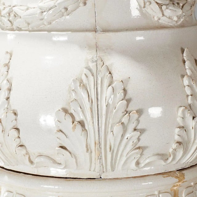 19th Century Austrian Neoclassical Glazed Terracotta Stove For Sale - Image 4 of 8