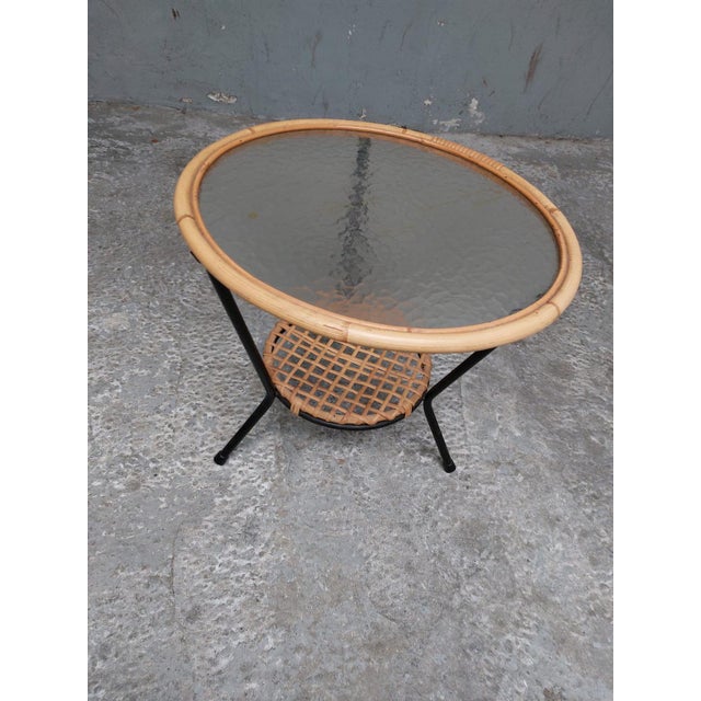 Mid-Century Rattan Coffee Table, 1960s For Sale - Image 14 of 17