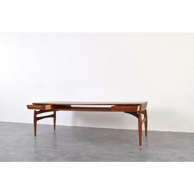 Mid-Century Modern Teak Coffee Table by Johannes Anderen for Trensum Möbelfabrik, 1960s For Sale - Image 9 of 16