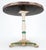 Copper 33" Dia Round Top Gueridon Center Cafe Table on Paint Decorated Iron Base For Sale - Image 12 of 12