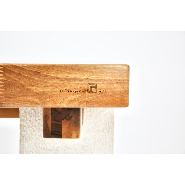 Brown Sole Dining Table by Gio Pomodoro, 1970s For Sale - Image 8 of 10