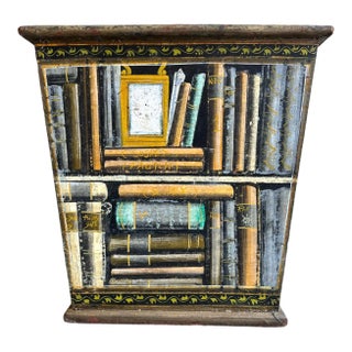 Fornasetti Style Book Planter/ Kindling Box For Sale