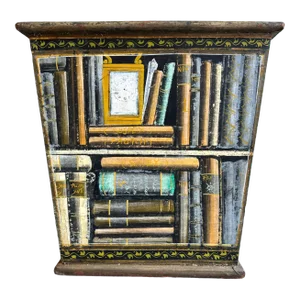 Fornasetti Style Book Planter/ Kindling Box