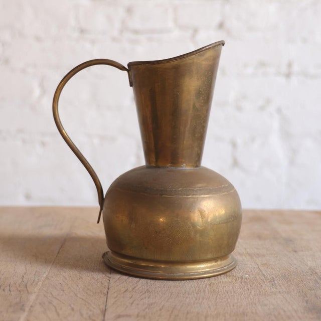 Traditional 20th Century Belgian Brass Pitcher For Sale - Image 3 of 4