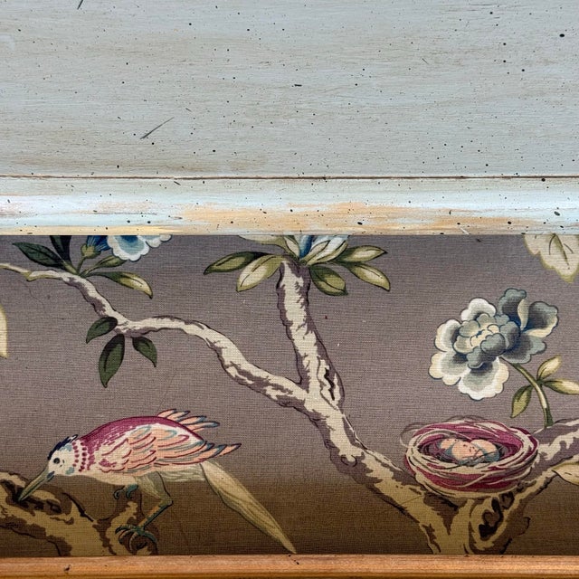 Late 20th Century Swedish Gustavian Style Draper's Table — Newly Painted For Sale - Image 9 of 17