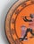 Large Greek Black-Figure Orange Terracotta Wall Plate with Classical Motif, 1970s For Sale - Image 11 of 18