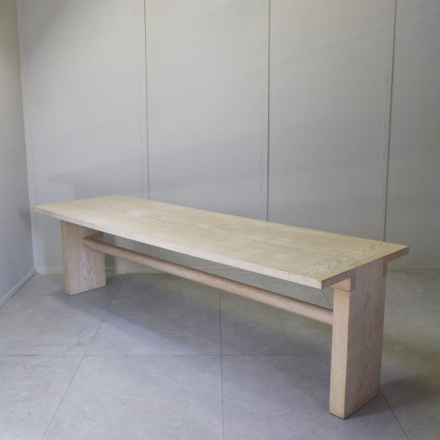 Valmarana Dining Table in Bleached Ash by Carlo Scarpa for Simon International, 1974 For Sale - Image 13 of 13