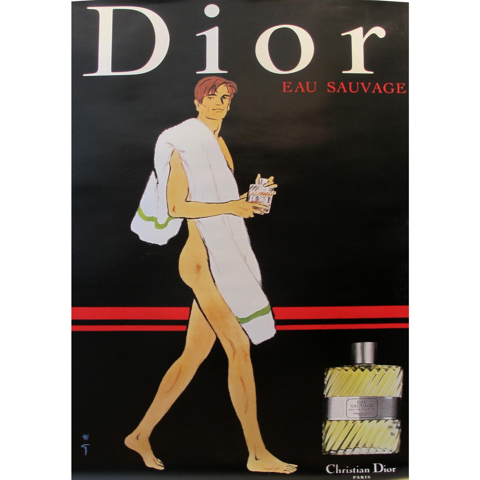 1979 Vintage Christian Dior Eau Sauvage Perfume Ad | Chairish