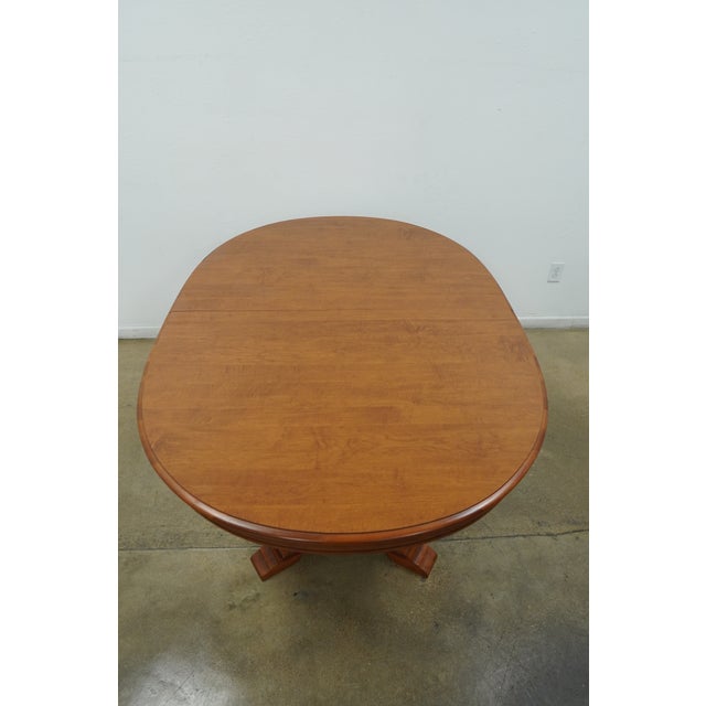 Vintage Tell City Early American Colonial Double Pedestal Extension Dining Table For Sale - Image 13 of 14
