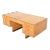 Milo Baughman Style Burl Wood and Macassar Ebony Executive Desk by Henredon For Sale