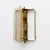 2000 - 2009 Curved Clear Ribbed Murano Glass and Brass Wall Sconces, 2000, Set of 2 For Sale - Image 5 of 9