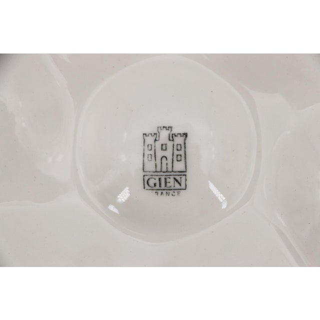 French White Majolica Gien Oyster Plate For Sale - Image 15 of 15