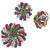 18k Yellow Gold Diamonds, Sapphire & Emeralds Earrings & Brooch/Pin Jewelry Set For Sale - Image 4 of 8