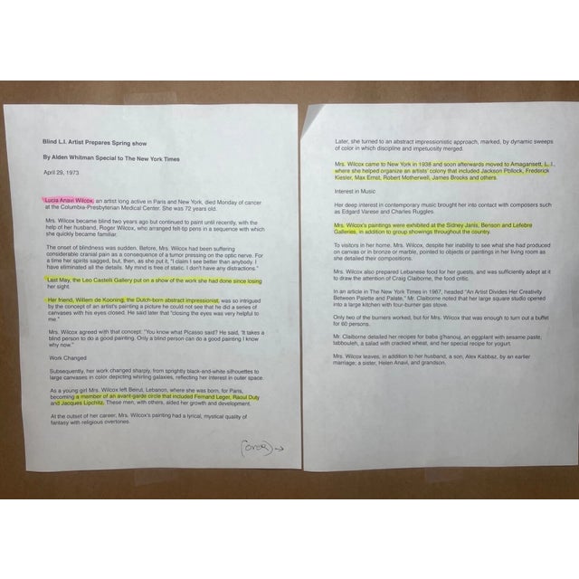 Vintage Orignal Lucia Wilcox Gouache Mixed Median Abstract Nudes Painting Sketch For Sale - Image 10 of 12