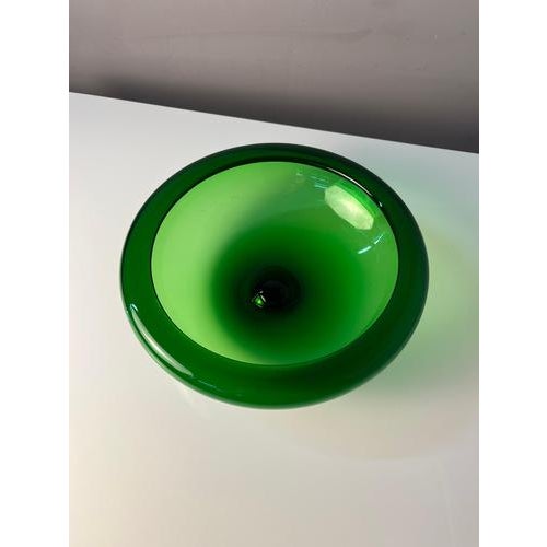 This glass bowl is a distinctive collector's item by Per Lütken, arguably Denmark's most important glass designer, who...