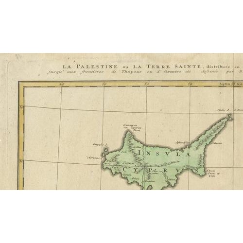 Hand-Colored Holy Land Map of Palestine from Homann Heirs, 1744 For Sale - Image 9 of 11