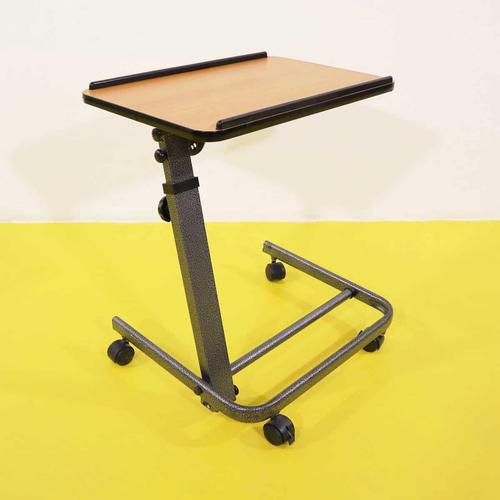 Adjustable Metal Bedside Table with Wheels For Sale - Image 9 of 9