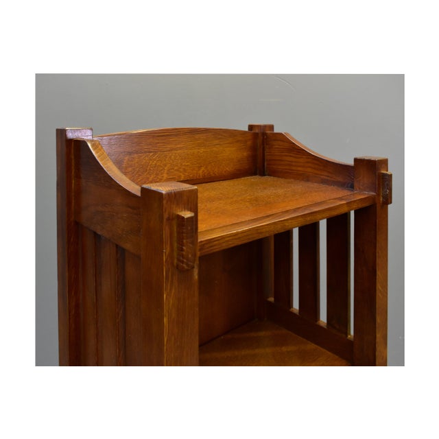 Mission / Arts and Crafts Style Open Bookcase - Model 5284 For Sale - Image 13 of 15