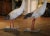 Sculpture Materials Pair of Early 20th Century French Painted Concrete Stork Garden Sculptures For Sale - Image 7 of 10