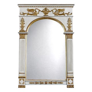 Large Directoire Style Trumeau Mirror, Early 20th Century For Sale