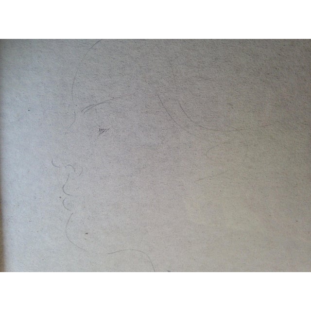 Emilio Greco, Alla Gentile Kiyoko Fuji, 1978, Drawing on Rice Paper For Sale - Image 3 of 8