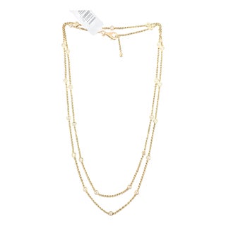 0.98 Ct Diamond by the Yard Necklace For Sale
