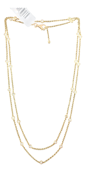 0.98 Ct Diamond by the Yard Necklace