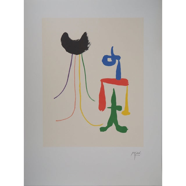 Joan Miro, Surreal Couple, Lithograph For Sale