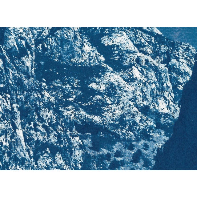 "Yosemite Blue Mountain" Geological Cyanotype on Watercolor Paper by Kind of Cyan For Sale In Miami - Image 6 of 13