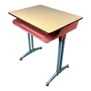 1950’s Industrial Modern American Seating Company “Classmate” Adjustable School Desk For Sale