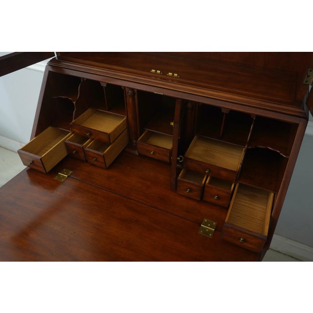 Wood Henkel Harris Cherry Hancock Secretary Desk For Sale - Image 7 of 18