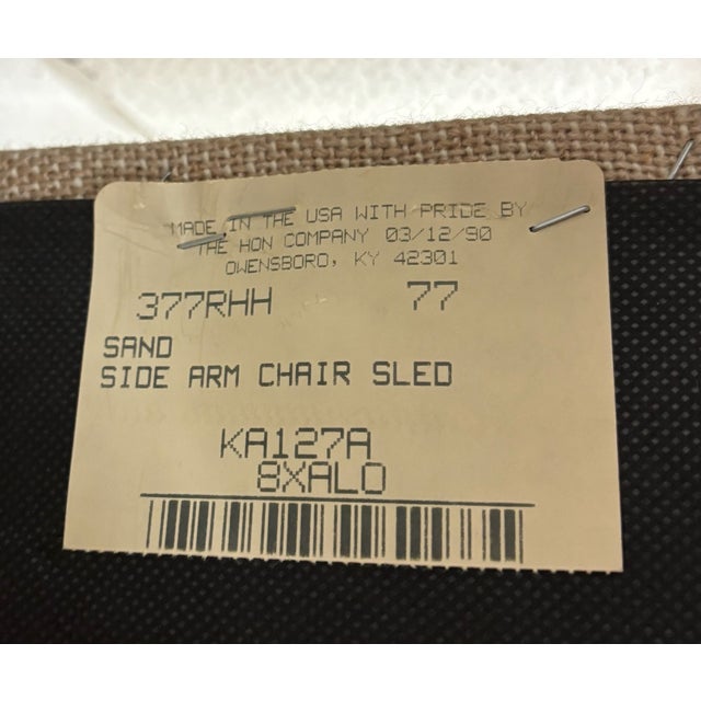 Vintage the Hon Co Mid Century Modern MCM Danish Style Dining Arm Chairs For Sale - Image 10 of 10