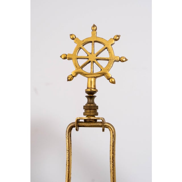 Baldwin Brockett Ship Engine Telegraph Lamp W/ Shade For Sale - Image 4 of 18