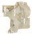 Crystal and White Sand LP 276 Compound Wall Lamps from AV Mazzega, Italy, 1970s, Set of 4 For Sale
