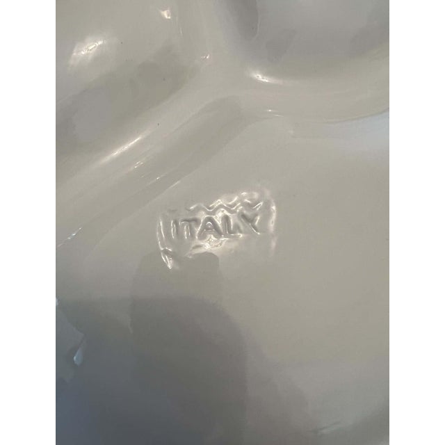 Traditional Italian Lemon Divided Ceramic Serving Dish For Sale - Image 3 of 7